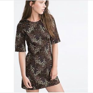 Zara Jacquard Print Dress
